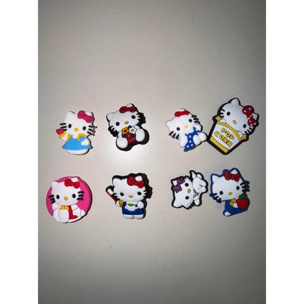 Hello Kitty lot of 8 Jibbitz unbranded for Crocs shoes